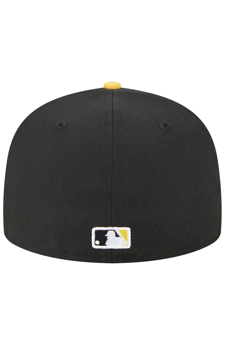New Era Men's New Era Black/Gold Washington Nationals 59FIFTY Fitted Hat, Alternate, color, 