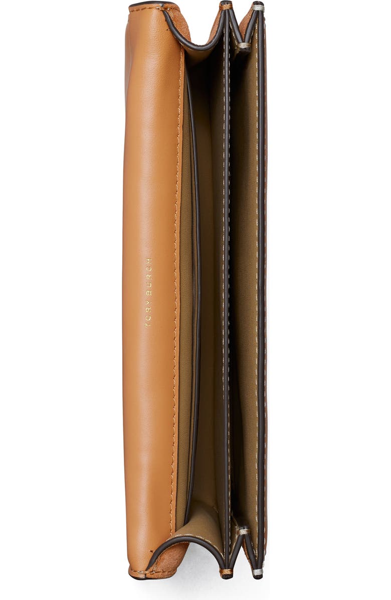 Tory Burch Mini T Monogram Embossed Patent Leather Shoulder Bag, Alternate, color,