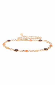 Steve Madden Crystal Chain Belt