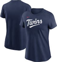 Nike Women's Nike  Navy Minnesota Twins Fuse Wordmark T-Shirt