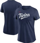 Nike Women's Nike Navy Minnesota Twins Fuse Wordmark T-Shirt