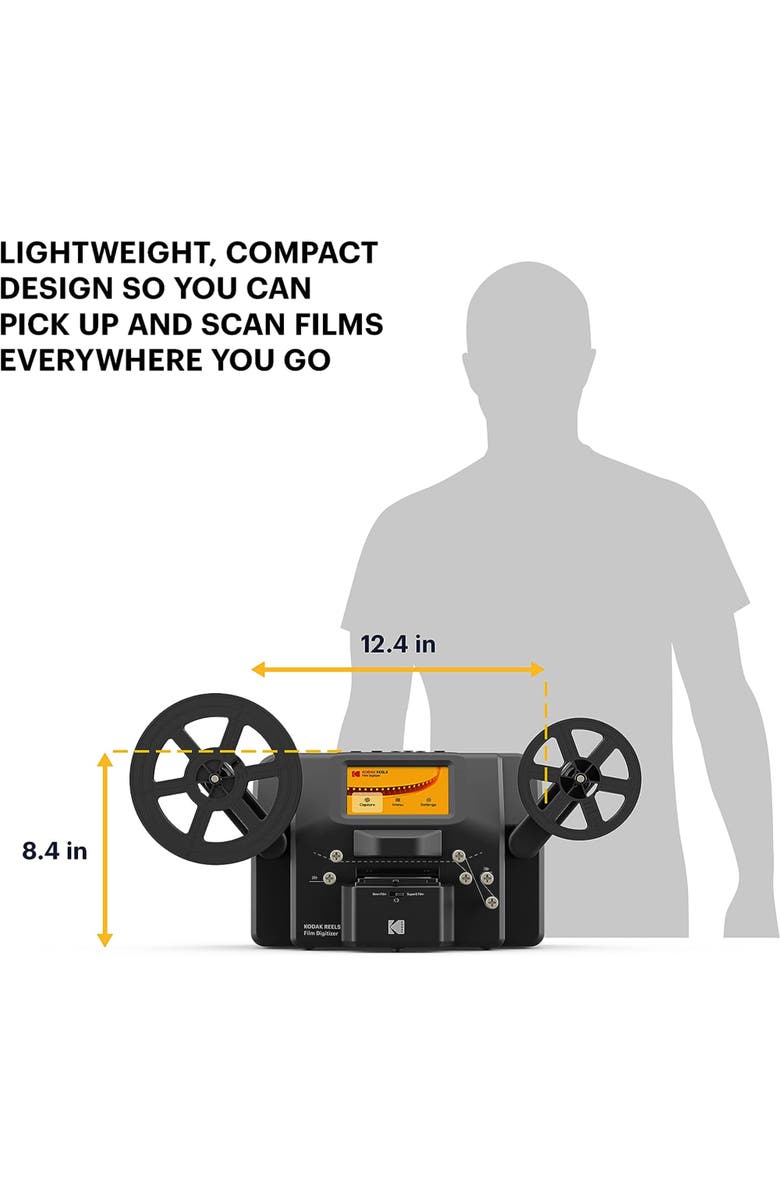 Kodak REELS Portable Film Scanner, Alternate, color, Black