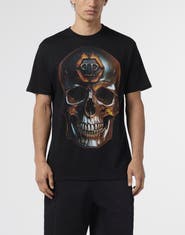 PHILIPP PLEIN Round Neck T-Shirt Lava Skull Men