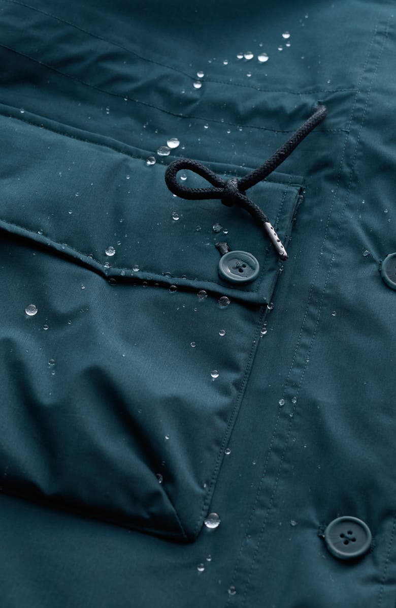 Seasalt Cornwall Cliff Castle Waterproof Hooded Coat, Alternate, color, Sea Storm Blue