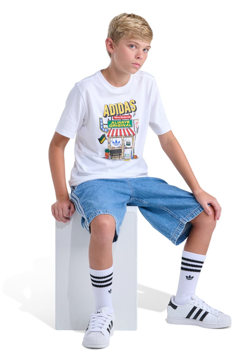 Kids' Shoe Shop Graphic T-Shirt, Alternate, color, WHITE