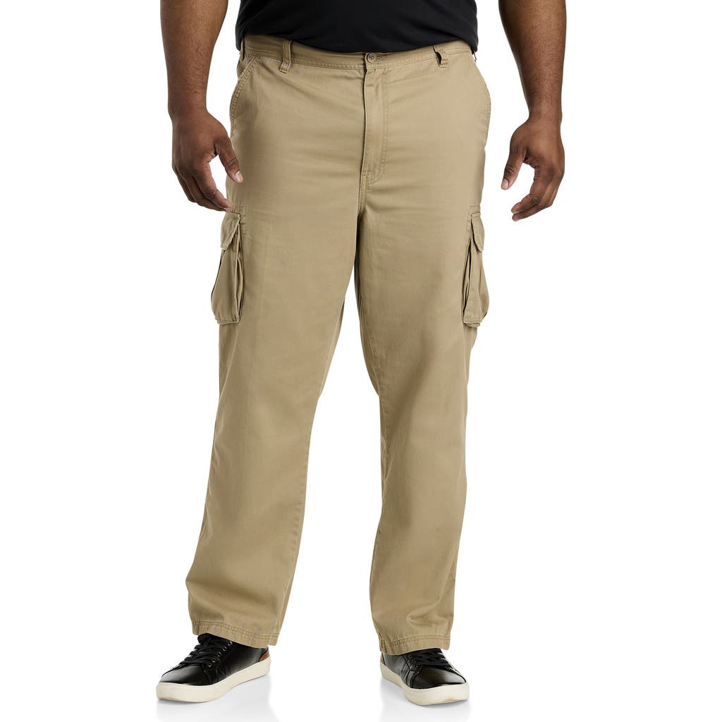 True Nation By Dxl Big & Tall Broken-in Relaxed Fit Cargo Pants
