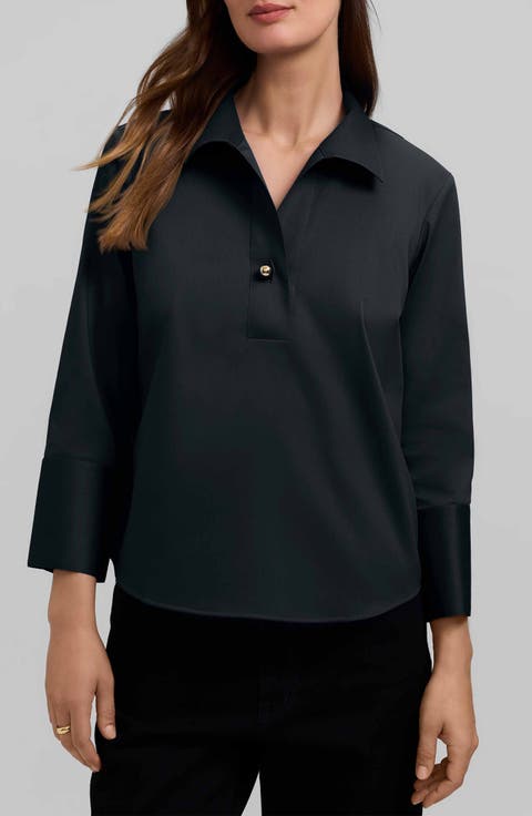 Catalina Matte Sateen Popover Top