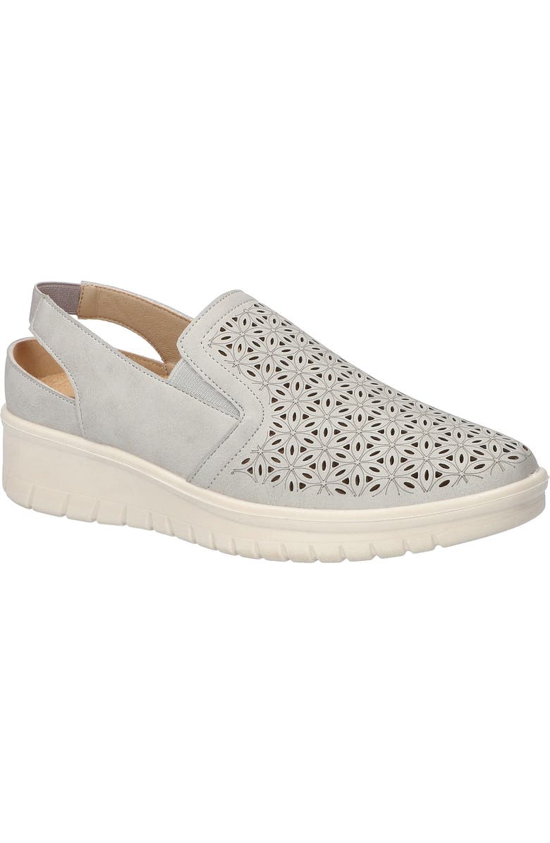 EASY STREET Petal Laser Cut Slingback Sneaker, Main, color, Grey
