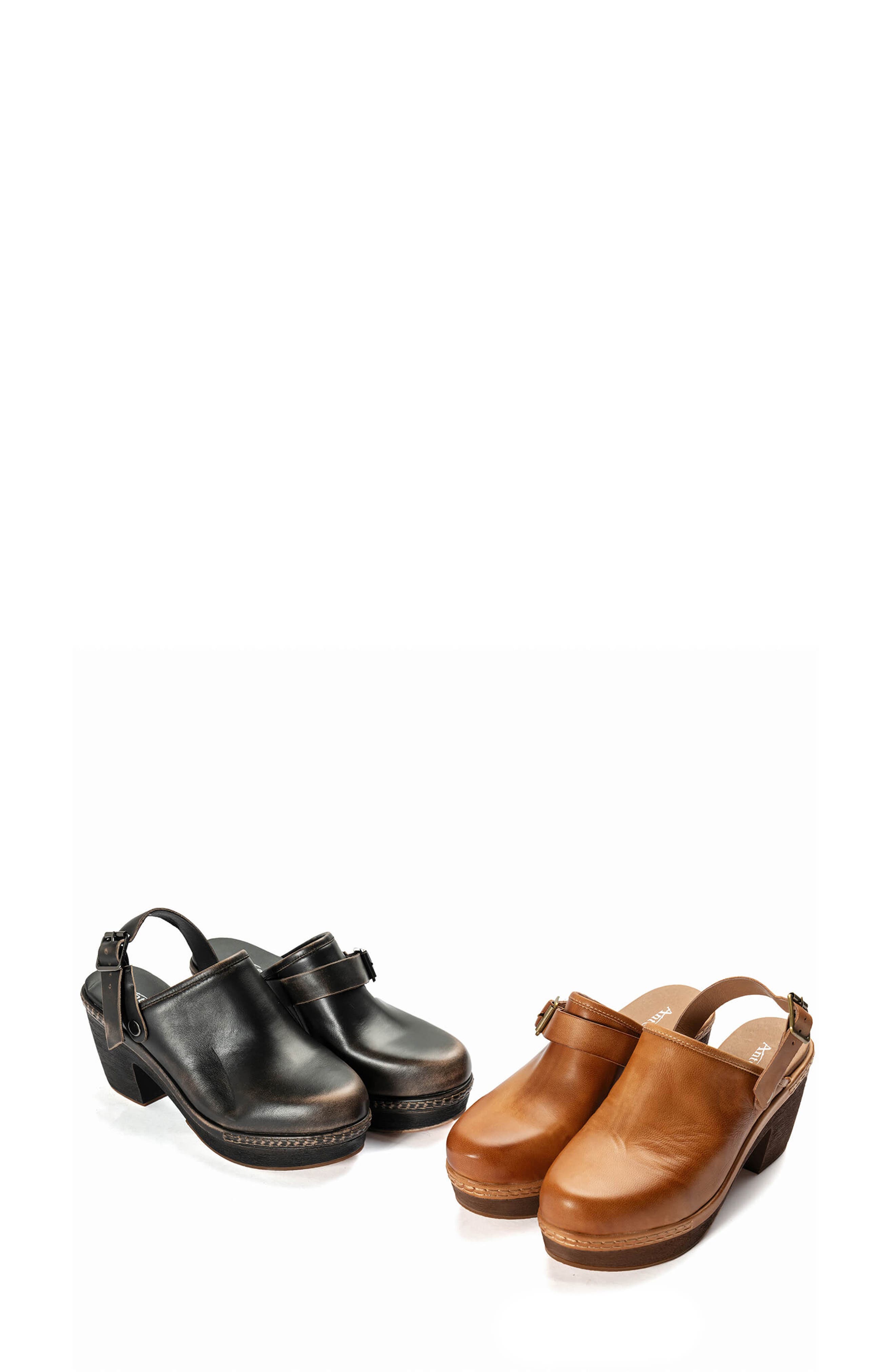 ANTELOPE Sabella Buckle Leather Mule, Alternate, color, Taupe