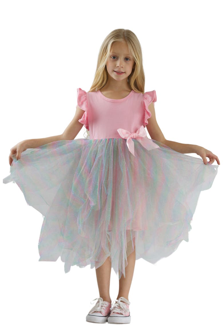 Girls SmileyWorld  Rainbow Smiley Tutu Dress, Main, color, Pink