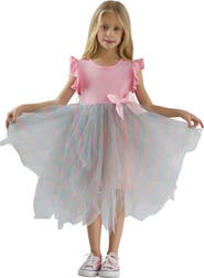 Mia Belle Girls Girls SmileyWorld  Rainbow Smiley Tutu Dress