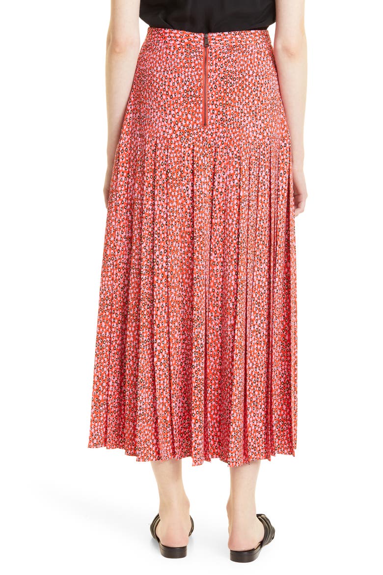 Zandi Print Skirt, Alternate, color, BRIGHT PINK