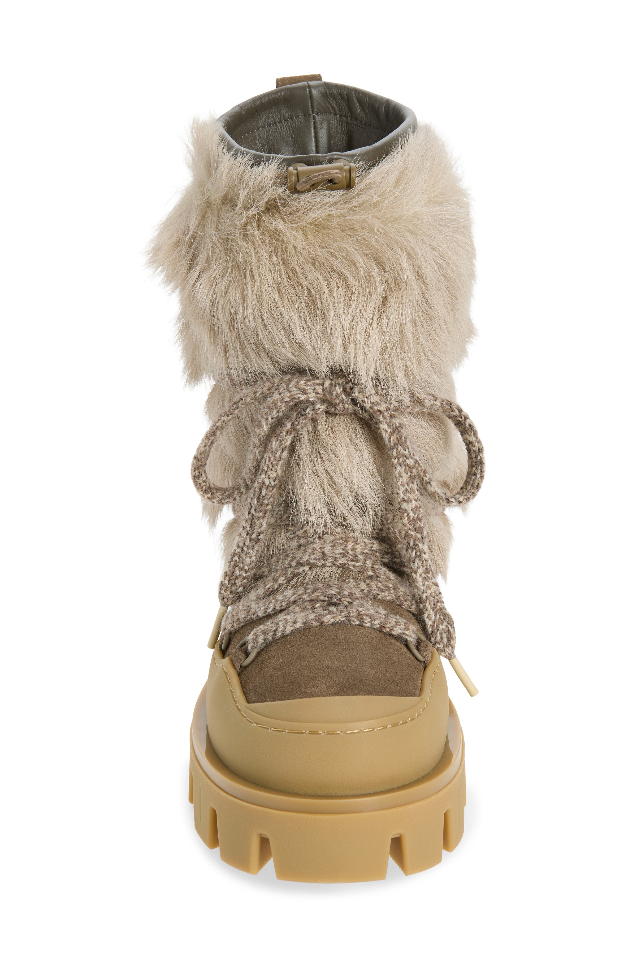 Peak Apres Leather and Genuine Shearling Snow Boot, Alternate, color, GREY MULTI