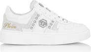 PHILIPP PLEIN Mix Materials Low-Top Sneakers With Studs Boy