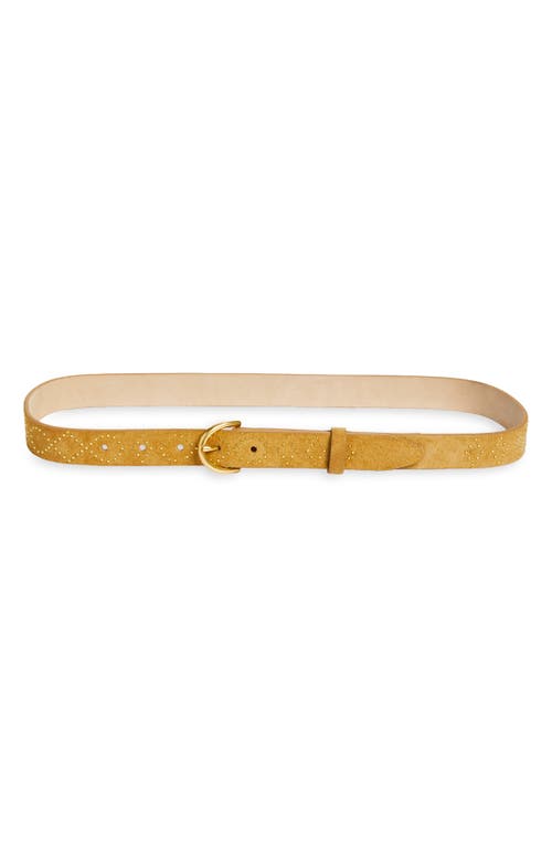 Rag & Bone Maise Studded Leather Belt In Yellow