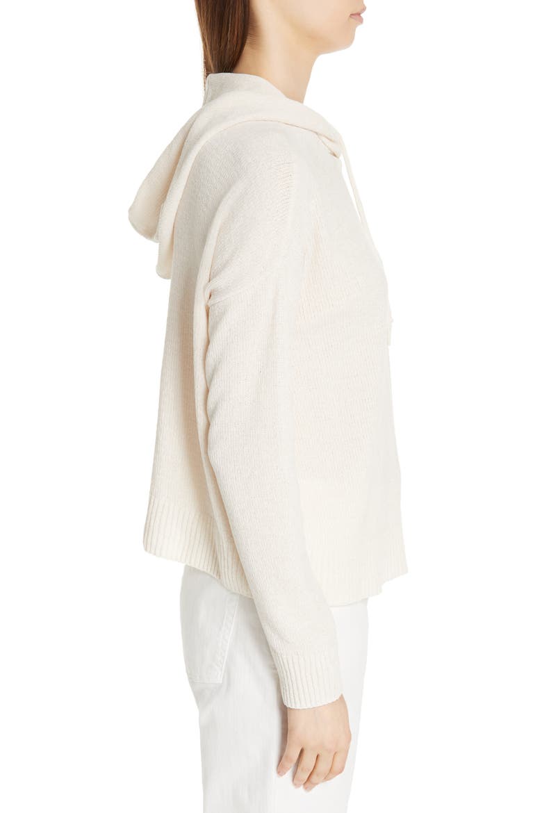 Organic Cotton Chenille Hoodie, Alternate, color, SOFT WHITE