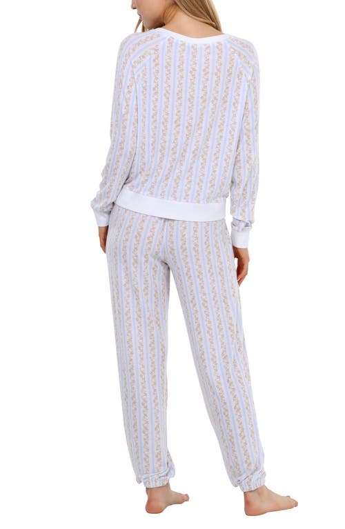 Honeydew Intimates Star Seeker Brushed Jersey Pajamas In White