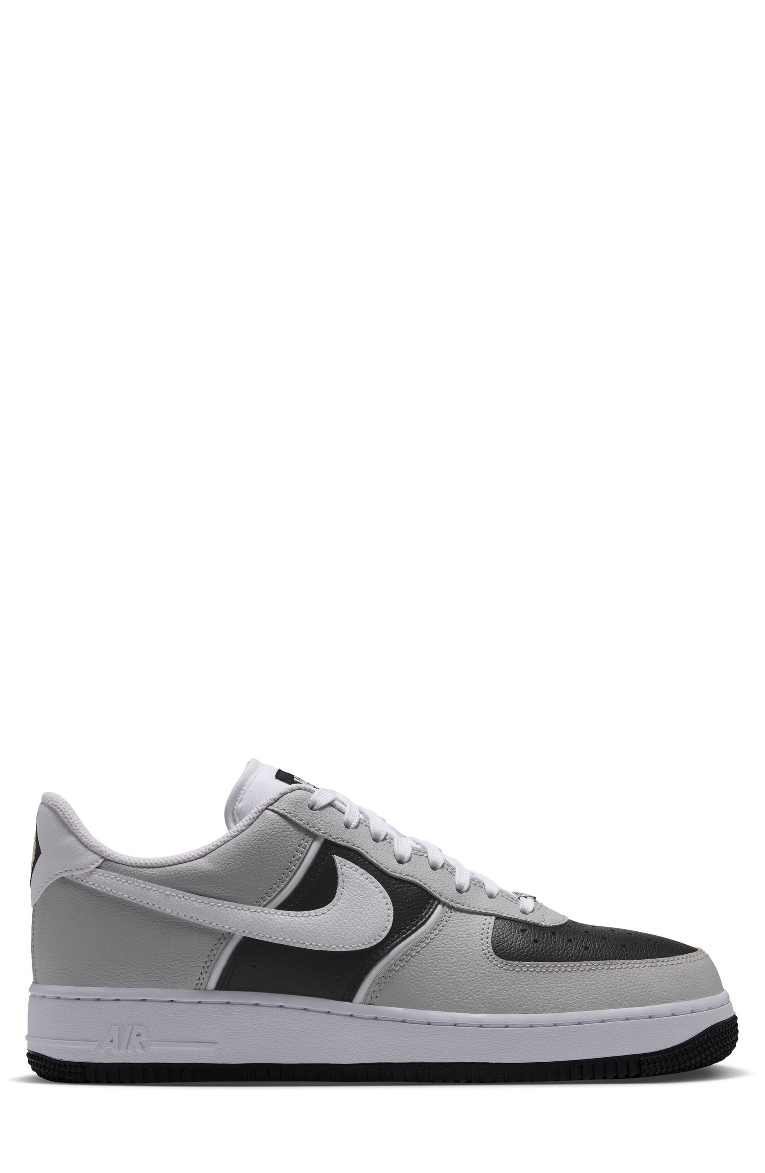 Air Force 1 '07 LV8 Sneaker, Alternate, color, GREY FOG/ BLACK