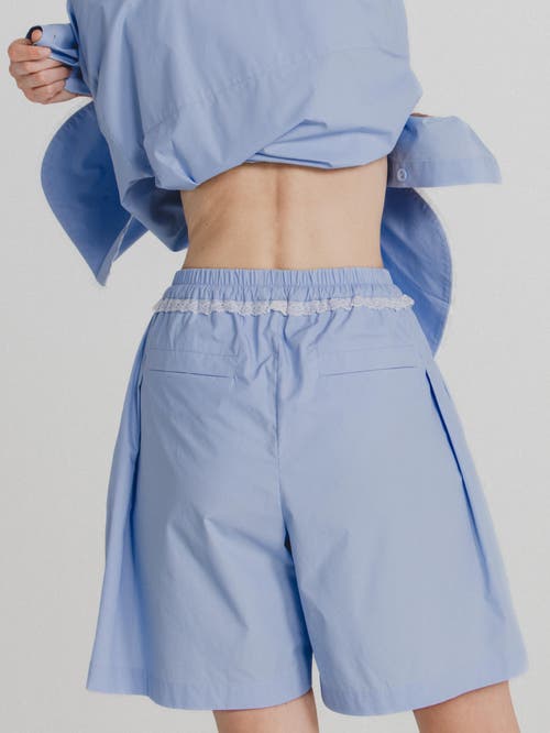 Alas Poplin Shorts In Blue