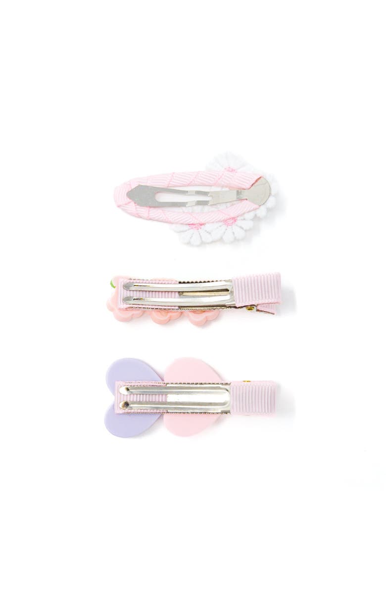 Puttisu Tulle Blossom Charm Hair Clip Set of 5, Alternate, color, Pink & Lavender