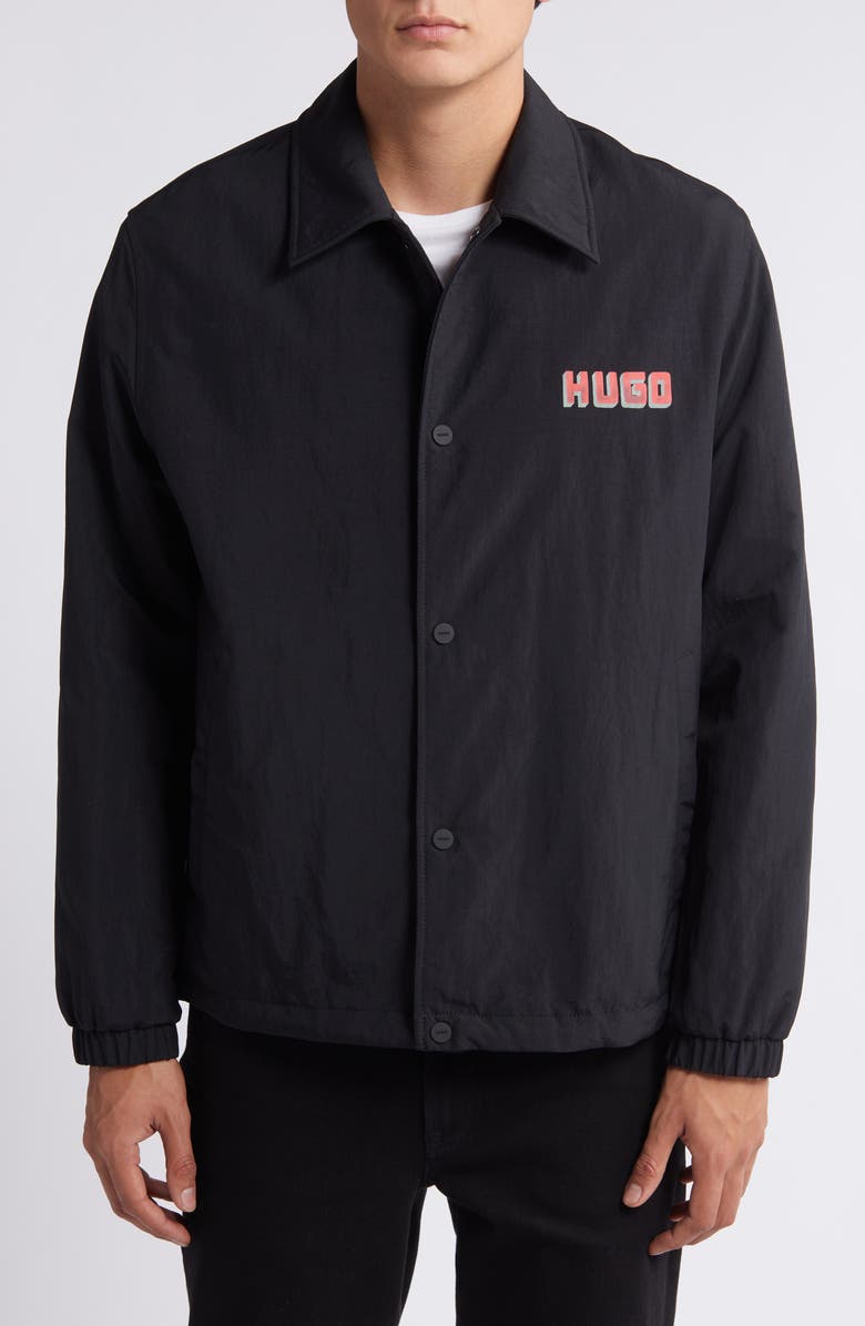 HUGO Borter Water Repellent Jacket, Alternate, color, 