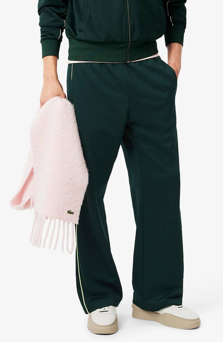 Lacoste Straight Leg Track Pants, Main, color, Forest Green