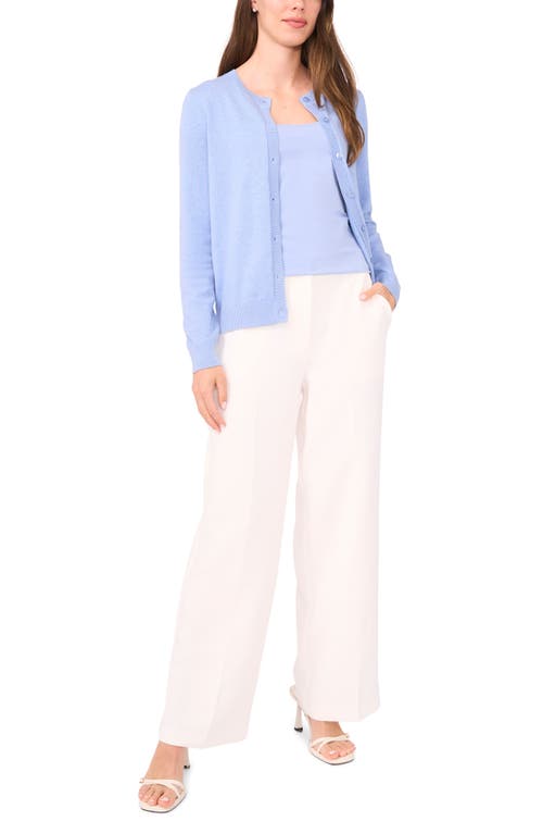 Halogen ® Crewneck Cardigan In Blue