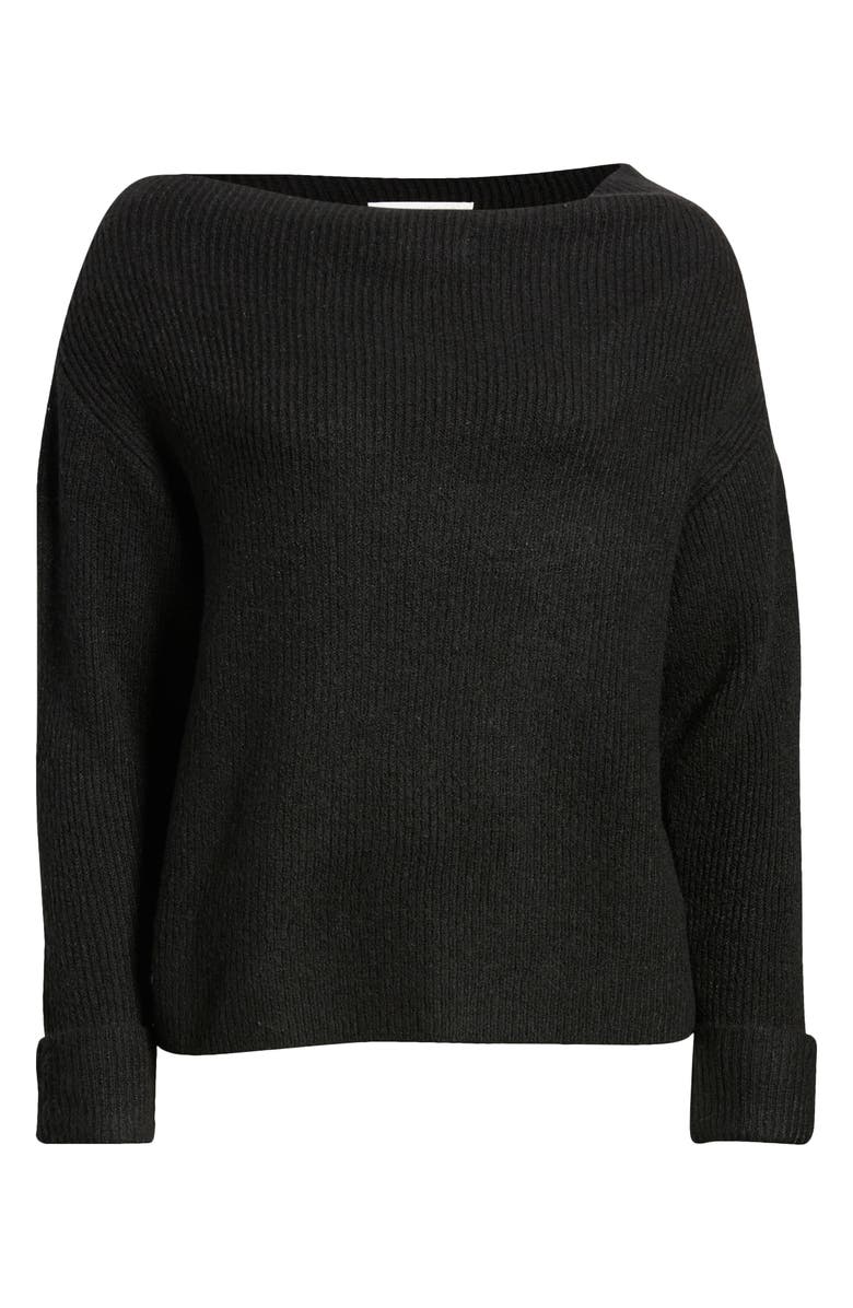 Treasure & Bond One-Shoulder Rib Sweater, Alternate, color,