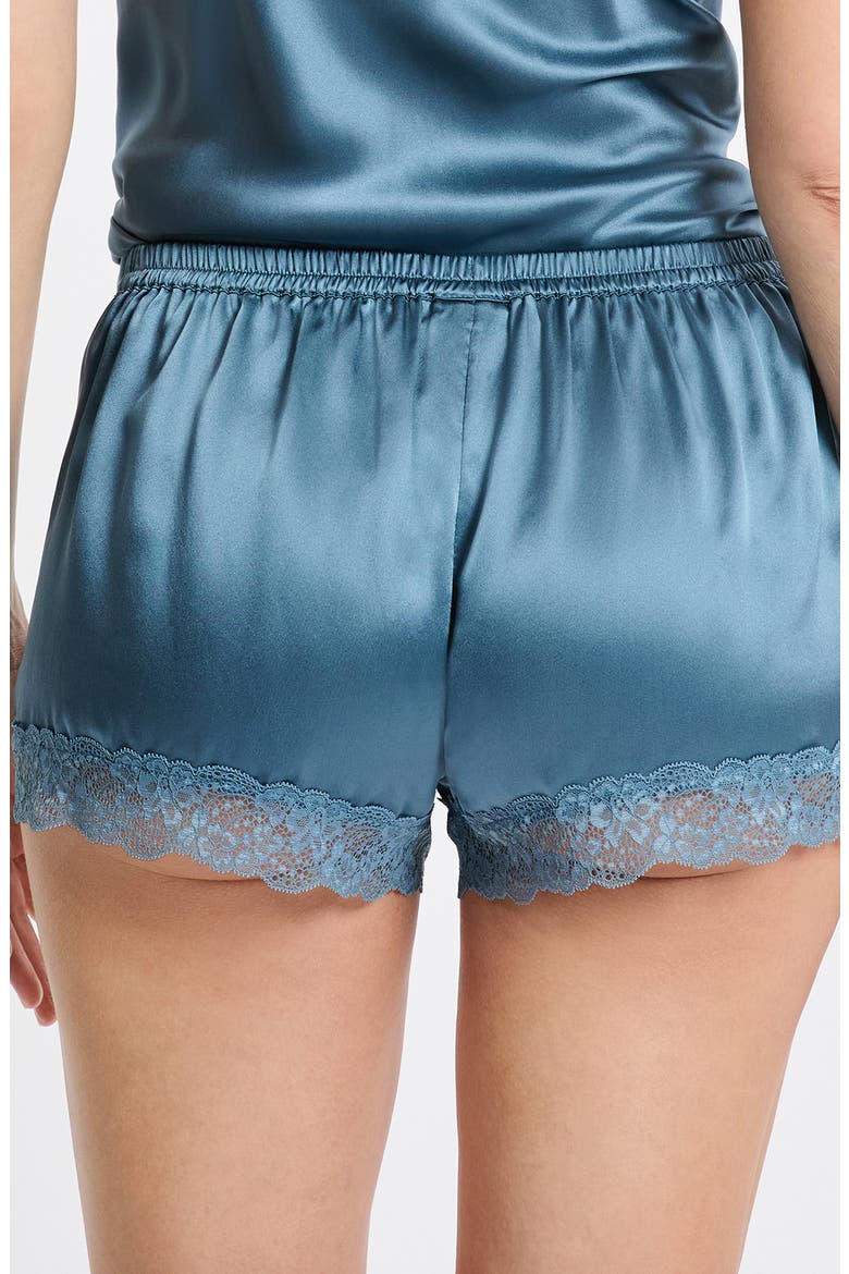 Milky Silk Pajama Shorts, Alternate, color, ENCRE