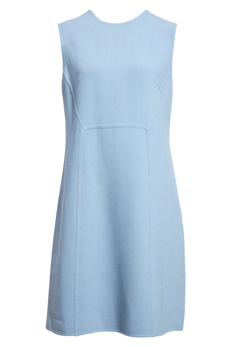 Stretch Wool Blend Crepe Shift Dress, Alternate, color, COAST