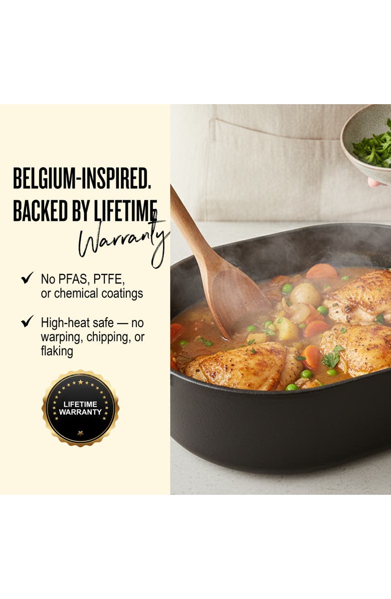 Alva Nori Cast Iron Dutch Oven, Alternate, color, Black