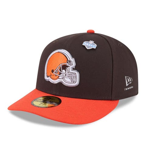 Men's New Era  Brown/Orange Cleveland Browns 2026 NFL Draft Pre-Curved 59FIFTY Fitted Hat