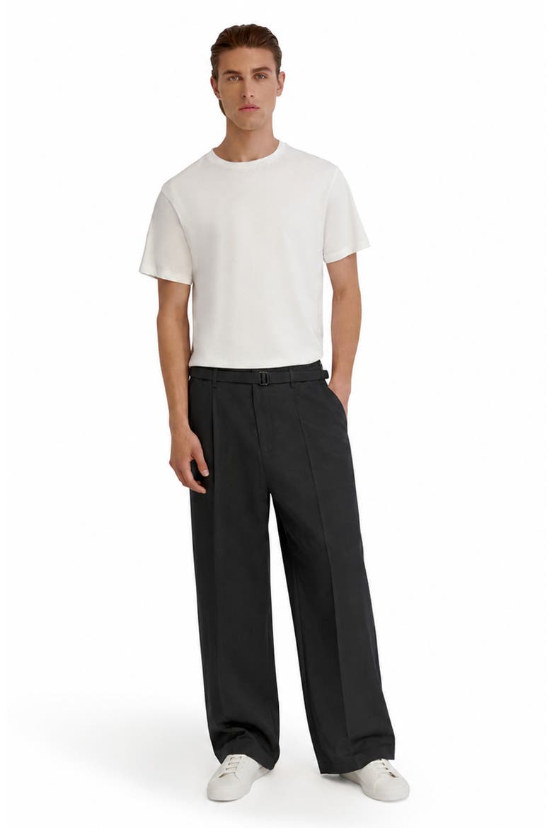 Wide Leg Trousers, Alternate, color, BLACK