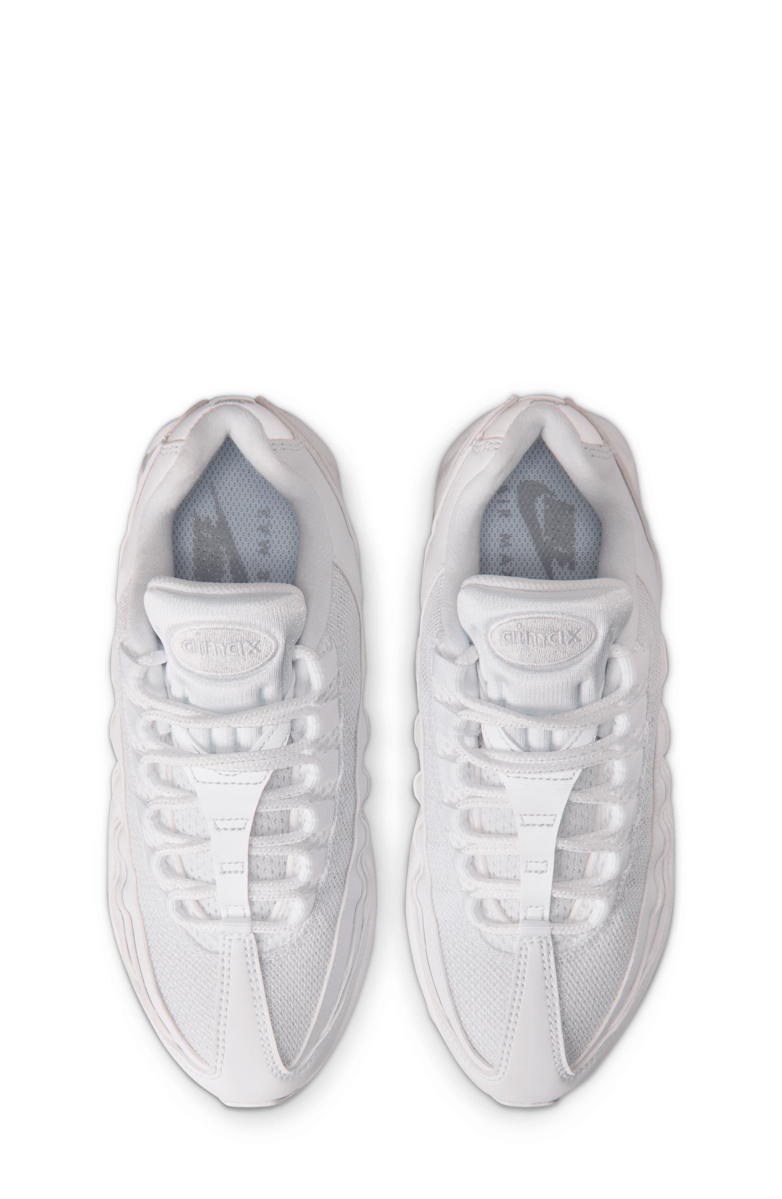 Nike Kids' Air Max 95 Sneaker, Alternate, color, White/White/Pure Platinum