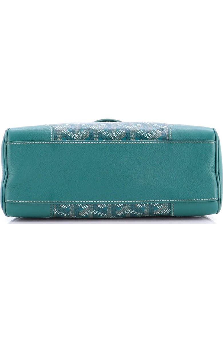 Pre-Owned Goyard Saigon Top Handle Bag Coated Canvas with Leather Mini, Alternate, color, Green