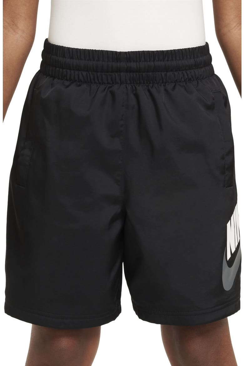 Kids' Woven Shorts, Main, color, BLACK