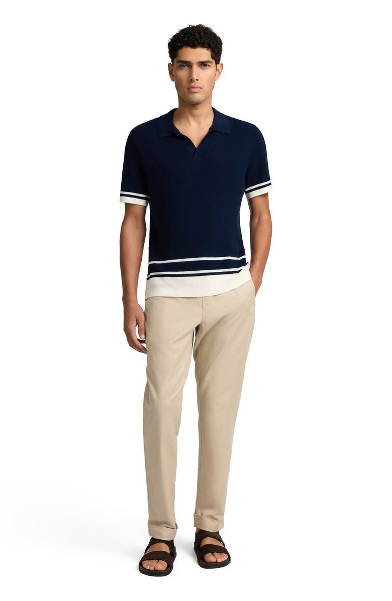 Onia Linen Cotton Stretch Cuff Pant, Main, color, Oxford Tan