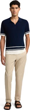 Onia Linen Cotton Stretch Cuff Pant