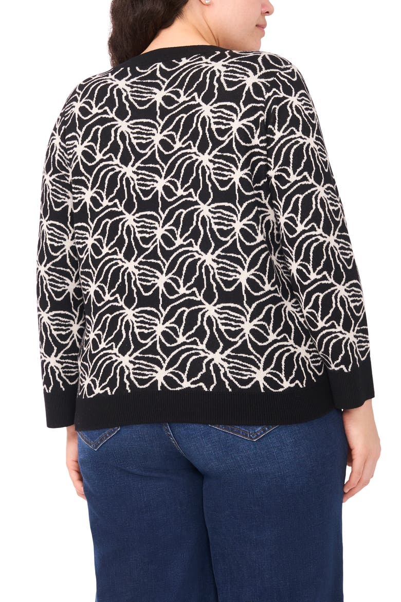 Jacquard Sweater, Alternate, color, RICH BLACK