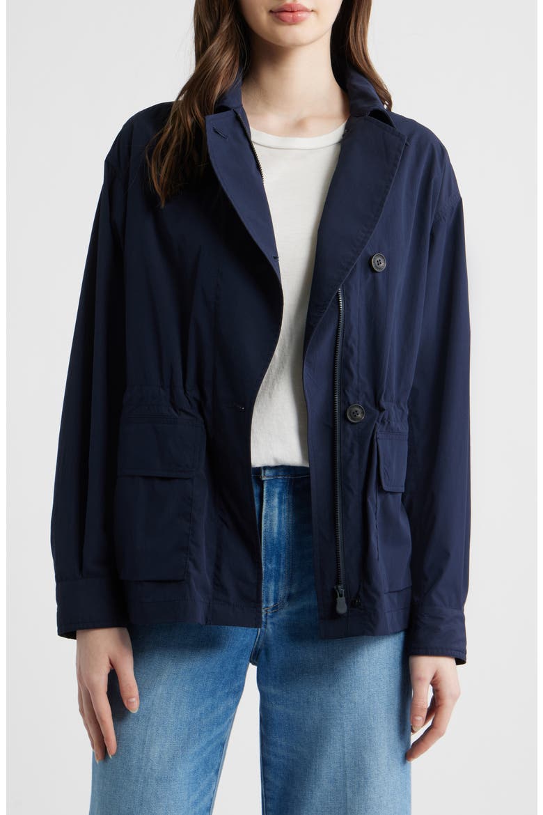Irma Water Resistant Jacket, Alternate, color, NAVY BLUE
