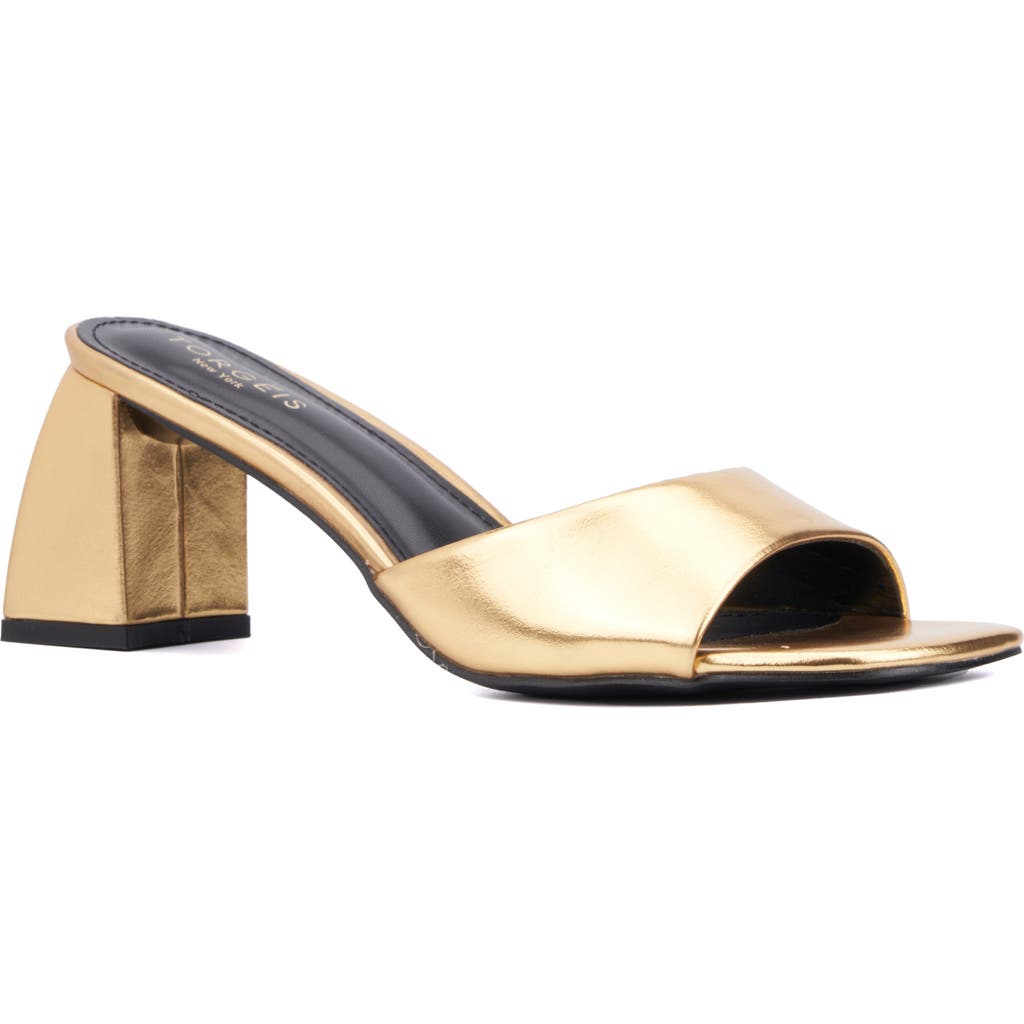 Torgeis Isadora Block Heel Slide Sandal