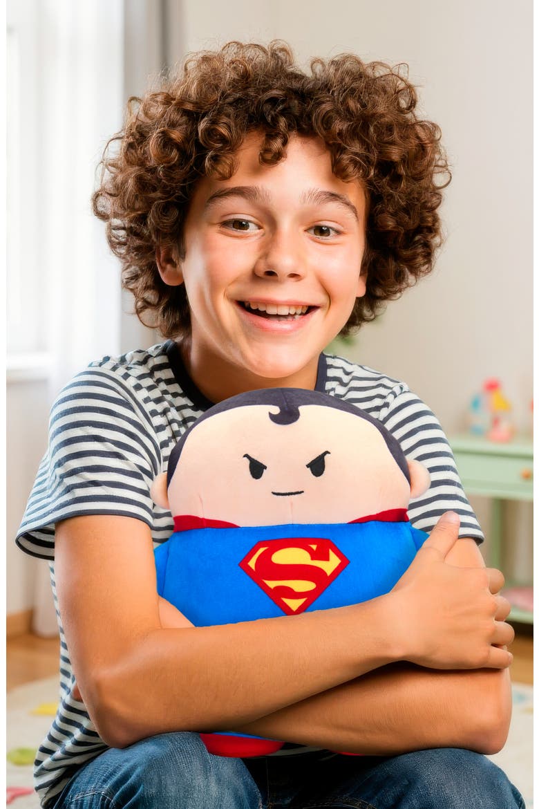 Superman Blob Plush Stuffed Animal, Alternate, color, BLUE/ RED