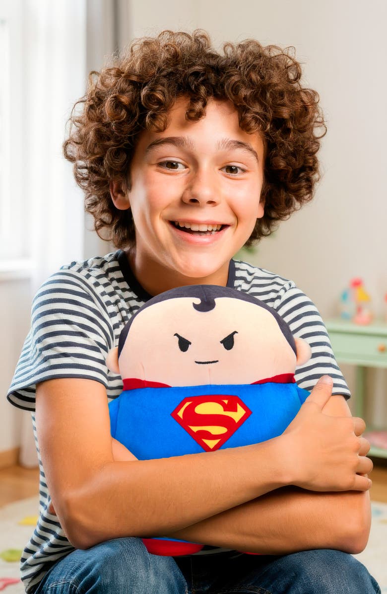 FAO Schwarz Superman Blob Plush Stuffed Animal, Alternate, color, Blue/ Red