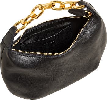 Madewell Micro Chain Handle Leather Hobo Bag | Nordstromrack