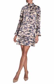 Mock Neck Long Sleeve Minidress