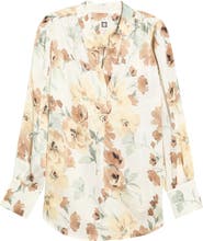 Anne Klein Floral Satin Top