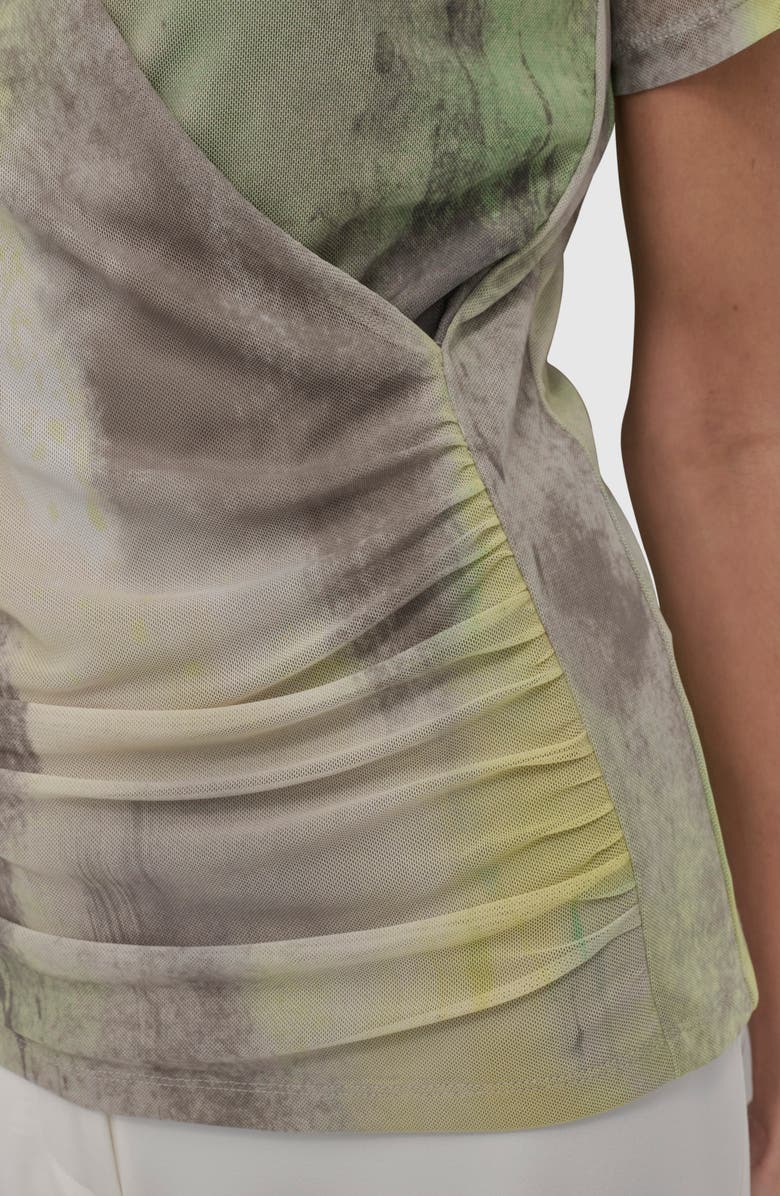 DKNY Printed Mesh Top, Alternate, color, 