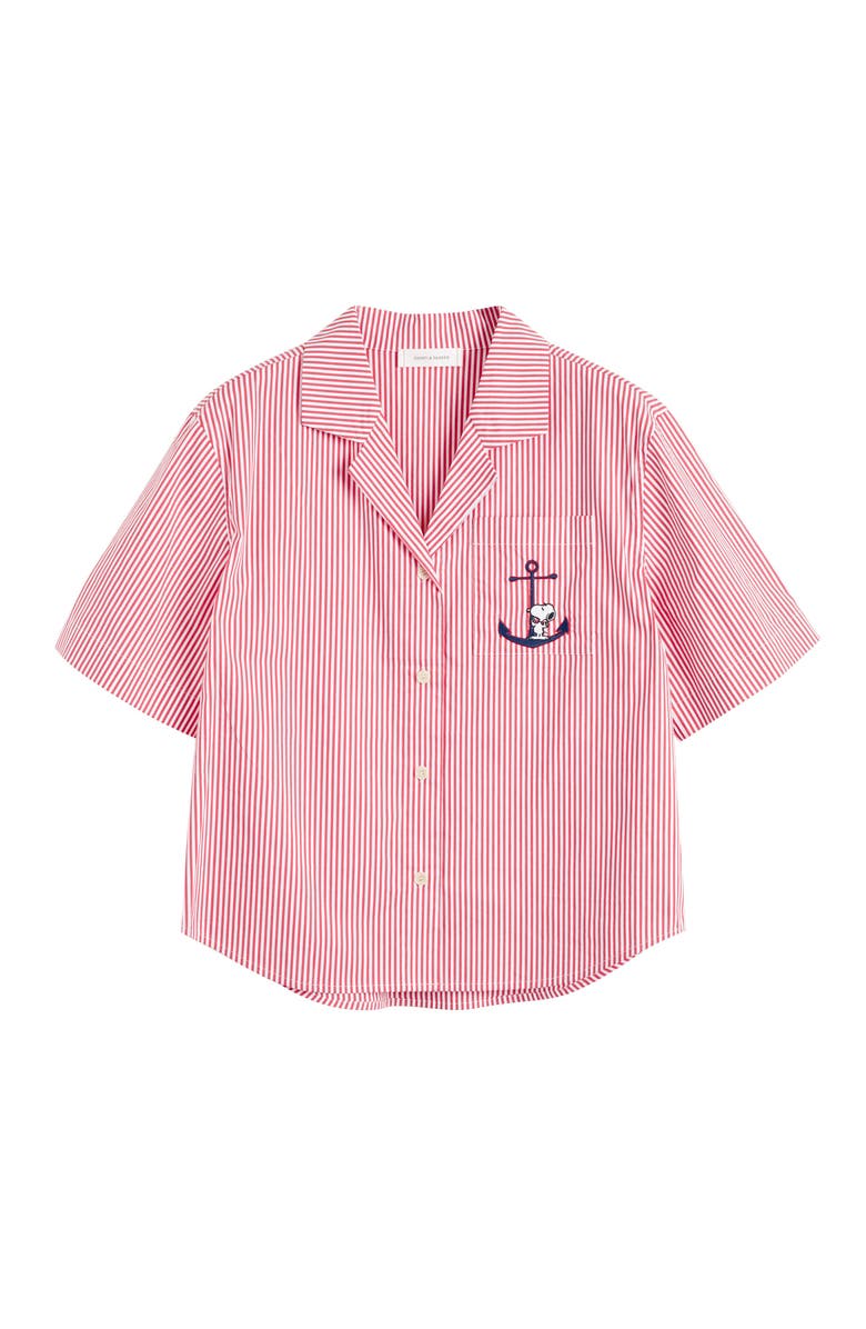 Chinti & Parker Snoopy Anchor Short Cotton Co-Ord, Alternate, color, 