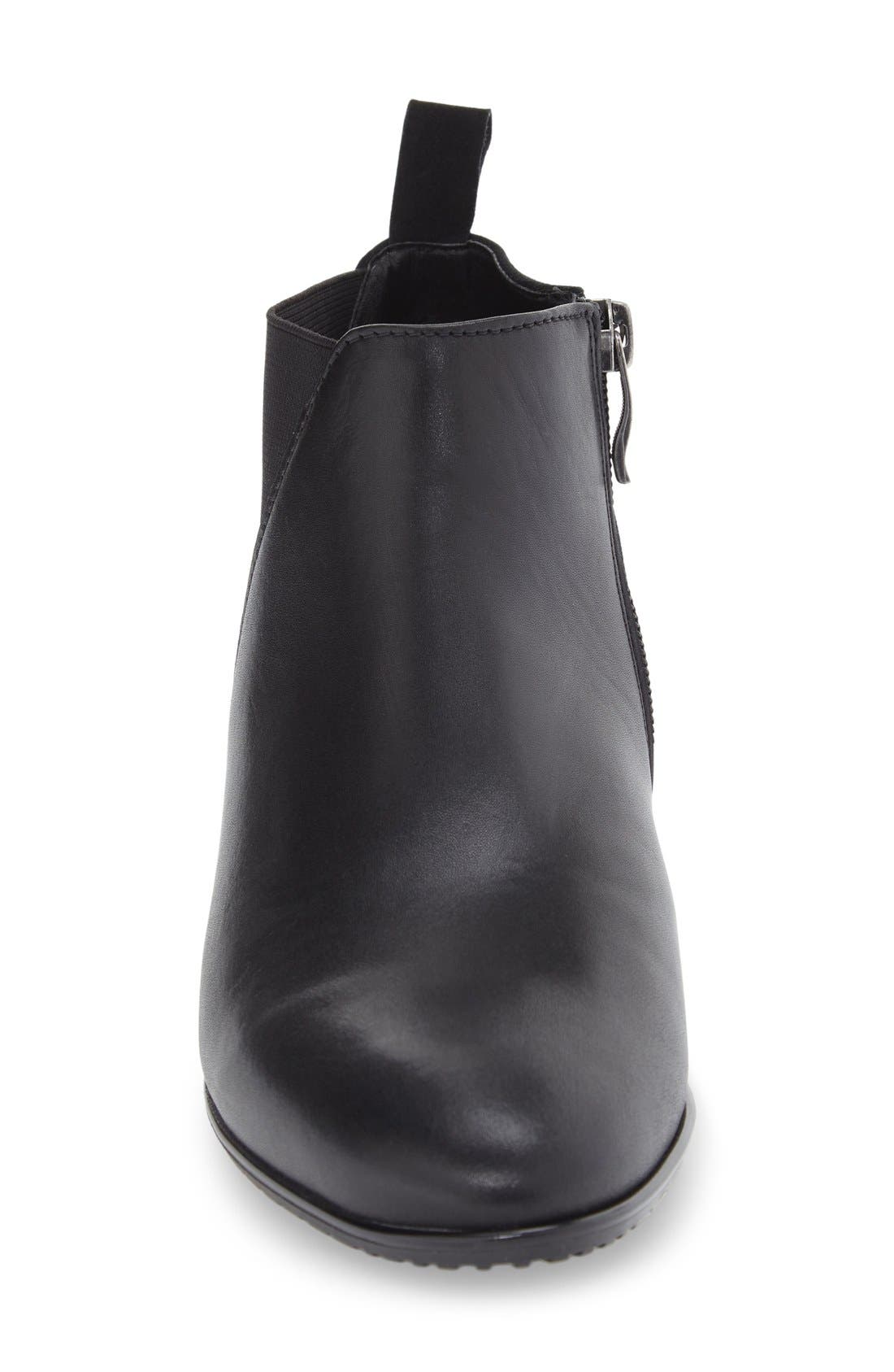 'Patty' Block Heel Boot, Alternate, color, BLACK LEATHER