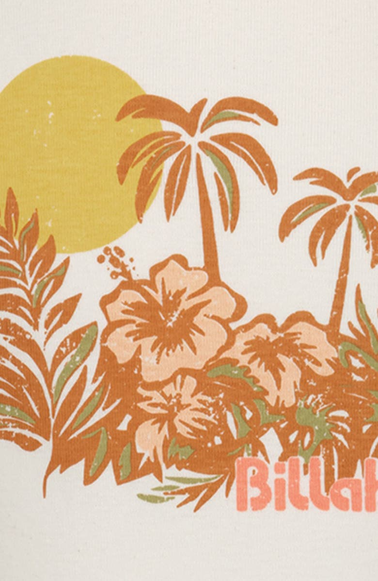 Billabong Kids' Retro Tropics Colorblock Cotton Graphic T-Shirt, Alternate, color, Desert Flower